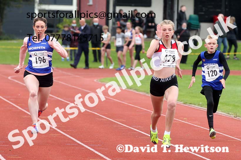 100 metres, NECAA Open Meeting, Morpeth, Sunday, September 27th. David T. Hewitson/Sports for All Pics